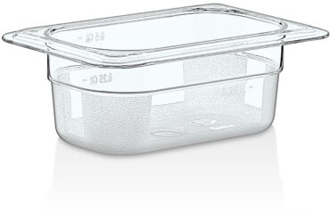 Polükarbonaat nõu GN1/9 Sügavus 65mm Läbipaistev | Adexa P8192