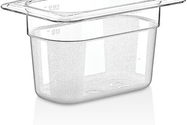 Polükarbonaadist GN-nõu Pann GN1/9 Sügavus 100mm Läbipaistev | Adexa P8194