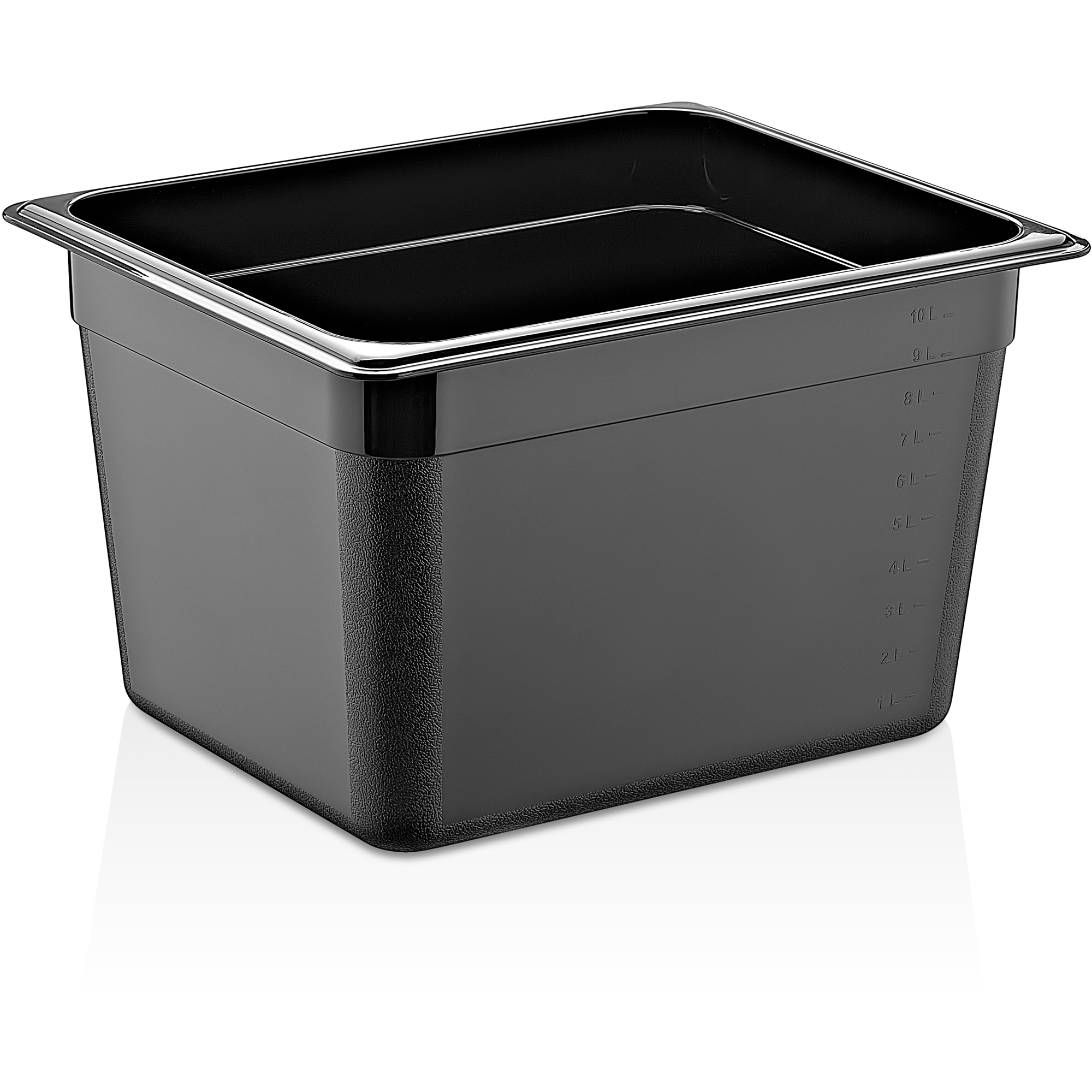 Polükarbonaadist GN-nõu Mahuti GN1/2 Sügavus 200mm Must | Adexa PB8128 Polükarbonaadist GN-nõu Mahuti GN1/2 Sügavus 200mm Must | Adexa PB8128 - Image 1