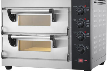 Elektriline Pizzaahi 2 kambrit 400x400mm 350°C Mehaaniline juhtimine 3.9kW 230V | Adexa PS4412