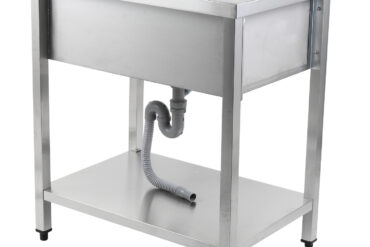 Potipesu Valamu Roostevaba teras 1 kauss Pritsmekaitse Alumine riiul 800x600x900mm Kandilised jalad | Adexa PSA8060U