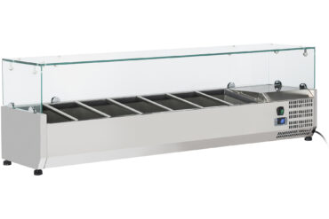 Jahutusega Süvend 1500mm 7xGN1/4 Sügavus 330mm | Adexa PT15