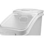 Kuivainete konteiner 120 liitrit Läbipaistev kaas | Adexa QHID120 - Image 3