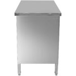 Tööpind põrandakapiga kapp lükandustega Roostevaba teras 1500x700x850mm | Adexa SCP701502S - Image 2