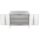 Tööpind Põrandakapp, 2 ust, Roostevaba Teras, 1000X700X850Mm Pritsmekaitse | Adexa Scp10070Bt - Image 2