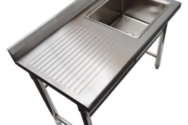 Kraanikauss Roostevaba Teras 1100X600X900Mm 1 Kauss Paremal Pritsmekaitsega | Adexa St145Br