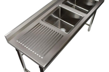 Valamu Roostevaba Teras 1700X600X900Mm 2 Kaussi Paremal Pritsmekaitsega | Adexa St245Br