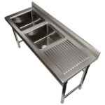 Valamu Roostevaba Teras 1700X600X900Mm 2 Kaussi Vasakul Karedus | Adexa St245Bl