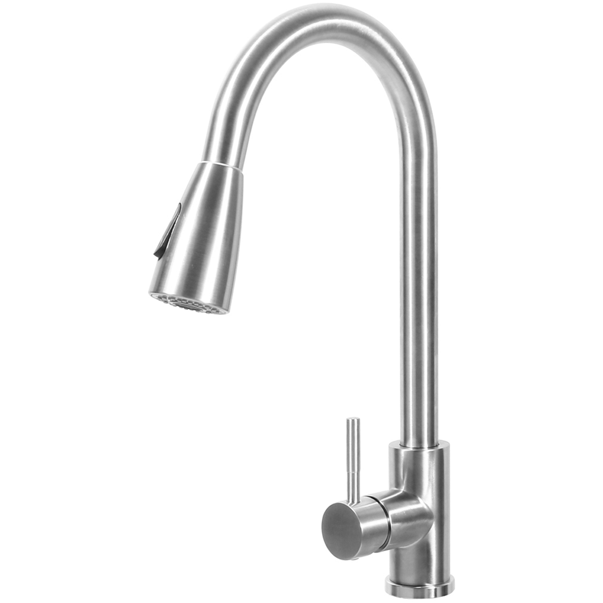 Valamu segisti kraan koos väljatõmmatava tilaga roostevabast terasest ühe kangiga | Adexa STFR01 Valamu segisti kraan koos väljatõmmatava tilaga roostevabast terasest ühe kangiga | Adexa STFR01 - Image 1