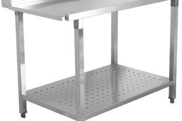 Mahalaadimislaud Parempoolne 600x650x850mm Alumise riiuliga Äärisega Roostevaba teras | Adexa SWB6065R