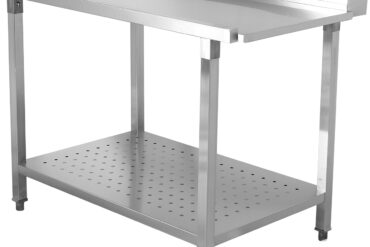 Mahalaadimislaud Vasak pool 600x650x850mm Alumise riiuliga Pritsmekaitsega Roostevaba teras | Adexa SWB6065L