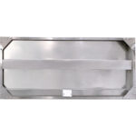 Seinakapp ustega roostevabast terasest 800x400x650 mm | Adexa SWC80402D - Image 2