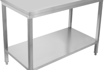 Professionaalne Töölaud Roostevabast terasest Alumine riiul Tagaserv 1800x700x900mm | Adexa SWT70180B