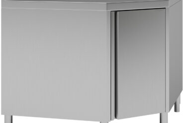 Tööpinna Põrandakapp Nurgakapp Hingedega Uks Roostevabast Terasest Küljed 600Mm Servatuur | Adexa Vtc106Cb