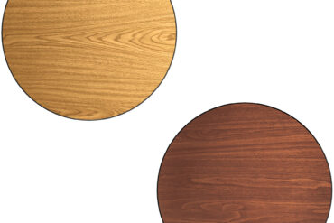 Lamineeritud Ümar Lauaplaat Pööratav Pähkel & Naturaalne Ø30'' | Adexa TT30RWN
