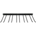 Veiniklaaside hoidik must, seinale kinnitatav pikkus 300mm, mahutab 15 veiniklaasi | Adexa WGA58500300B - Image 2