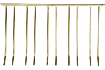 Veiniklaasi hoidja kuldne seinale paigaldatav Pikkus 400mm 20 veiniklaasi | Adexa WGA58500400G
