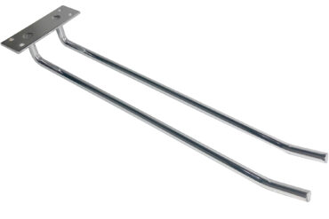 Veiniklaaside hoidik hõbedane lakke kinnitatav Pikkus 400mm 4 veiniklaasi | Adexa WGB18500400S