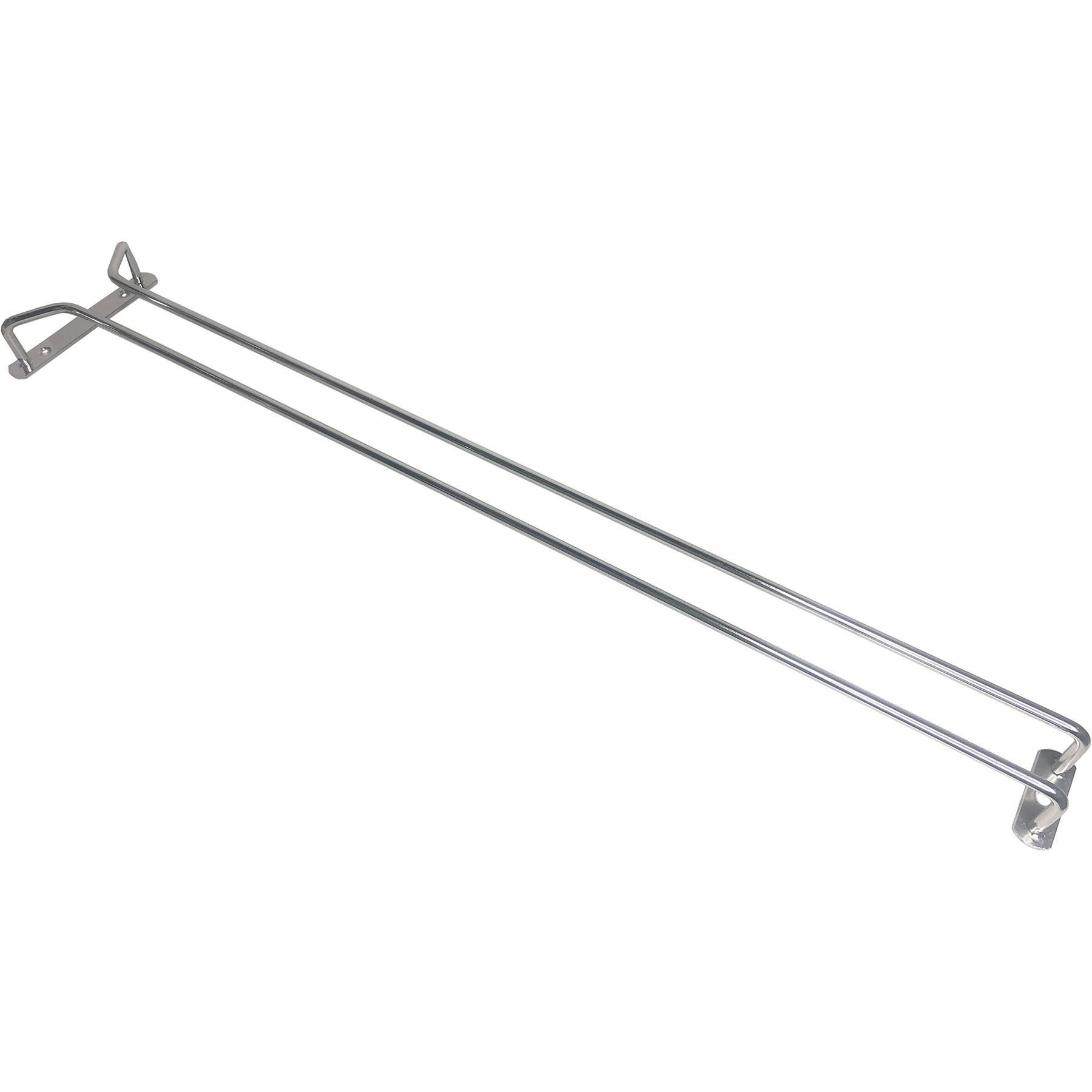 Veiniklaaside hoidik hõbedane lae alla kinnitatav pikkus 600mm 7 veiniklaasi | Adexa WGR124S Veiniklaaside hoidik hõbedane lae alla kinnitatav pikkus 600mm 7 veiniklaasi | Adexa WGR124S - Image 1
