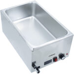 Kommertsiaalne Bain Marie, sealhulgas 1xGN1/1 konteinerid kaanega Digitaalne juhtimine Drenaažikraan | Adexa WH7066CT - Image 3