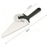 2-ühes Pitsalõikur ja Serveermislabidas Roostevabast Terasest | Adexa WHK057 - Image 2