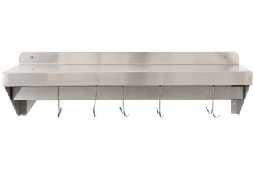 Seinariiul koos potikonksude hoidjaga, 15 konksu, roostevaba teras, 1500x300x254mm | Adexa WHPR153025