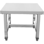 Kommertslik Seadmete Alus / Madala Kõrgusega Roostevabast Terasest Laud 700x700x400mm | Adexa WHPS7070 - Image 6