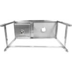 Valamu Äravooluavadega Roostevaba Teras 1000X600X900Mm 1 Kauss Vasakul Pritsmekaitse | Adexa Whstd1070L - Image 5