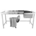 Valamu Jäätmeavadega Roostevaba Teras 1200X600X900Mm 1 Kauss Paremal Pritsmekaitse | Adexa Whstd1270R - Image 3