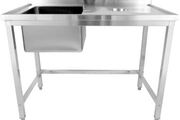 Valamu jäätmeavadega roostevaba teras 1200x600x900mm 1 kauss vasakul pritsmekaitse | Adexa WHSTD1270L