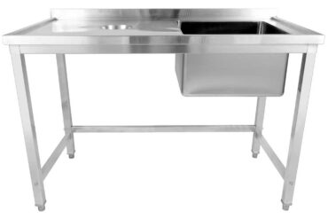 Roostevaba Terasest Valamu Jäätmeaukudega 1000X600X900Mm 1 Kauss Paremal Pritsmekaitse | Adexa Whstd1070R