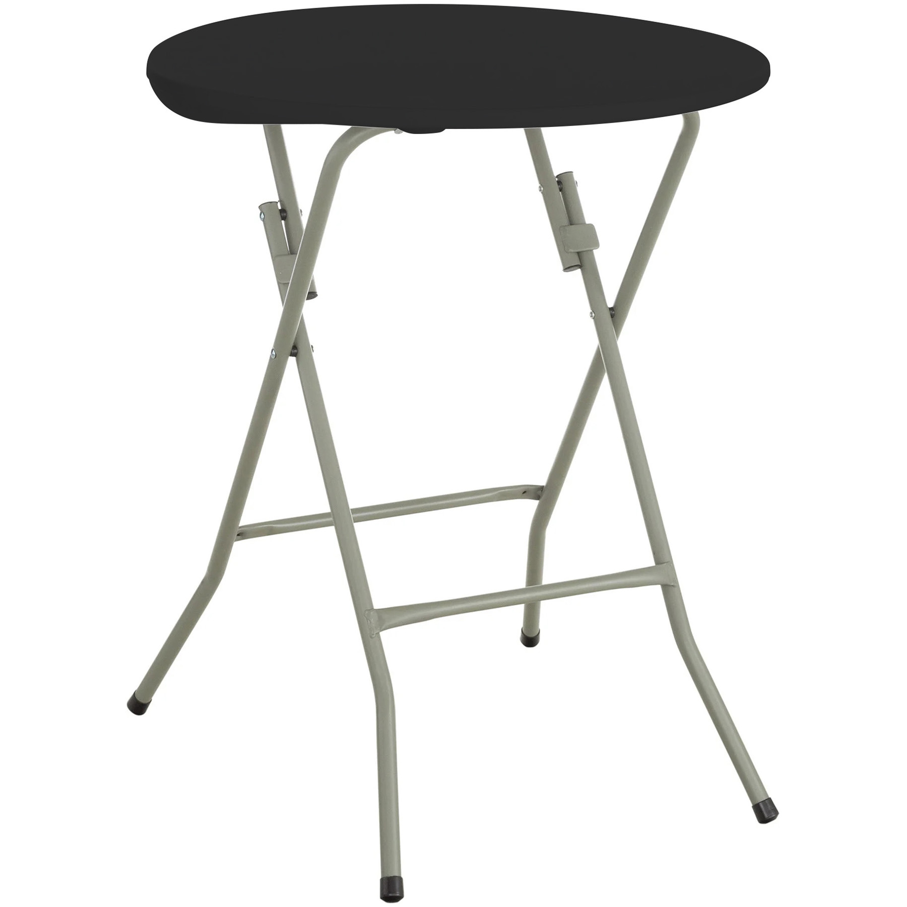 Kokkupandav Must Ümmargune Baarilaud Ø600x1100mm | Adexa WHZR60B Kokkupandav Must Ümmargune Baarilaud Ø600x1100mm | Adexa WHZR60B - Image 1