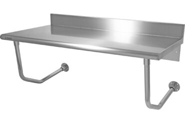 Professionaalne seinakinnitusega töölaud roostevabast terasest 1400x700x900mm | Adexa WMTB70140