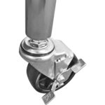 Mobiilne töölaud reguleeritavate jalgadega, roostevabast terasest alumine riiul, pritsmekaitse 1200x700xx850/930mm | Adexa WT70120C - Image 7