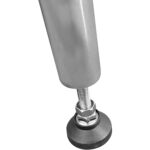 Kaubanduslik mobiilne töölauaga reguleeritavad jalad Roostevabast terasest alumine riiul 1600x700x900mm | Adexa WT70160CWO - Image 8