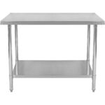 Töölaud Roostevaba Teras Alumine Riiul 1000X700X900Mm | Adexa Wt70100Wo - Image 2