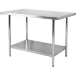 Töölaud Roostevaba Teras Alumine Riiul 1000X700X900Mm | Adexa Wt70100Wo