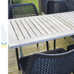 Bistro söögitool Plastik Must Siseruumides & Õues | Adexa WW036BLACK - Image 4