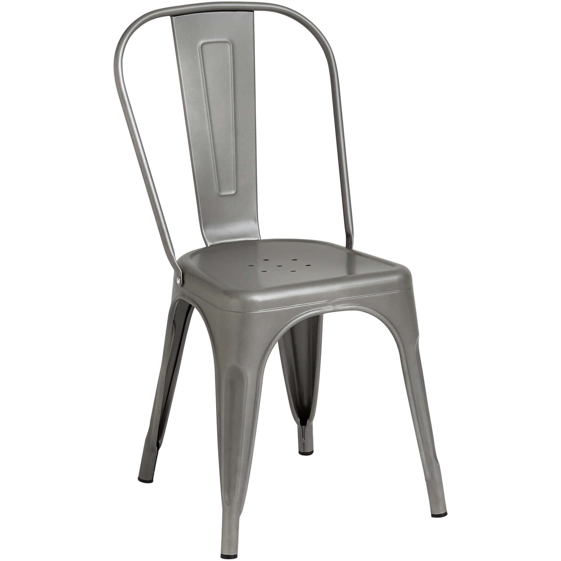 Bistro söögitooli terasest gunmetal metall siseruumides | Adexa WW163DG Bistro söögitooli terasest gunmetal metall siseruumides | Adexa WW163DG - Image 1