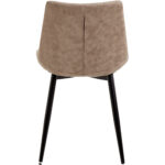 Söögitool Metallist Jalad ja Pehme PU Nahkkattega Istmepadi Helepruun | Adexa WW5055 - Image 3