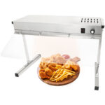 Väljastustasapind ribakütteseadmega, valgustuse ja piisakaitsega 650x315x457mm | Adexa XDHHC600SG