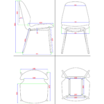 Söögitool PU nahast iste Helepruun | Adexa GSYH003LB - Image 7