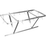 Lakke paigaldatav potiriiul 12 konksuga roostevaba teras 1000x508mm | | Adexa CMR10050 - Image 4