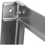 Lakke paigaldatav potiriiul 12 konksuga roostevaba teras 1000x508mm | | Adexa CMR10050 - Image 9