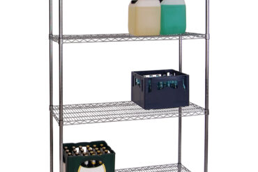 Riiuliüksus 4 tasandit 1000kg 1200x450x1800mm kroomtraat | Adexa WH12045180A4C