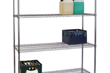 Riiul 4 tasandit 1000kg 1800x450x1800mm Kroomitud traat | Adexa WH18045180A4C