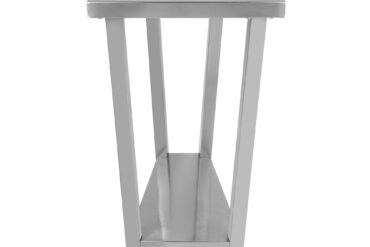 Professionaalne töölaud roostevabast terasest alumise riiuli ja pritsmekaitsega 600x800x900mm | Adexa DWT80060B