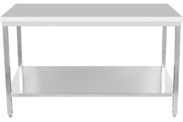 Professionaalne töölaud Roostevabast terasest alusriiul 1600x800x900mm | Adexa DWT80160