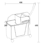 Professionaalne mopikäru 20-liitrine | Adexa GX101VL - Image 2