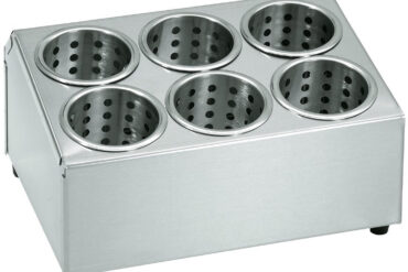 Söögiriistade korvihoidja 6-aukne roostevaba teras | Adexa KFB06B